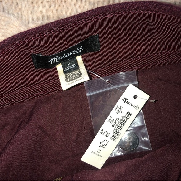 NWT Madewell (Re)sourced Zip-Front Mini Skirt - Picture 6 of 6